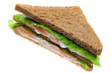 快餐美食一块三明治美味汉堡餐饮快餐蔬菜面包食物