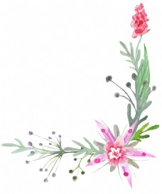 贺卡装饰花卉卡通透明素材