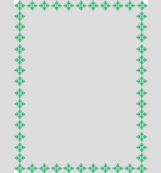 形色边框几何图形绿色边框免抠psd透明素材