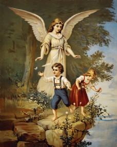欧美欧洲天使油画