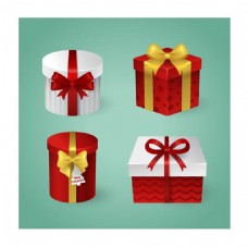 儿童礼物可爱儿童圣诞礼物盒子元素设计