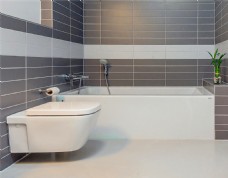 现代简约卫浴室浴缸设计效果图