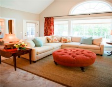 美发厅设计美式客厅沙发设计效果图