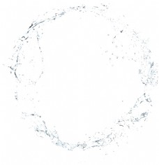 圆形素材圆形简约水渍透明素材