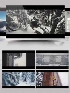 4K超清实拍冬天雪景视频素材