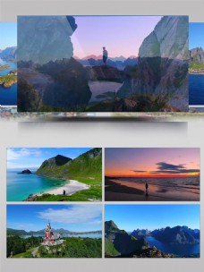 4K超美航拍挪威唯美景观视频素材
