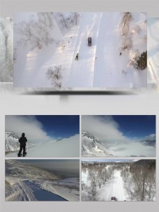 4K超清实拍长白山雪景视频素材