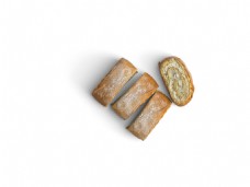 面包食物餐饮烘烤五谷杂粮素材