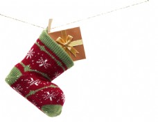 彩纹袜子圣诞节素材