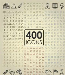 400个生活素材icons