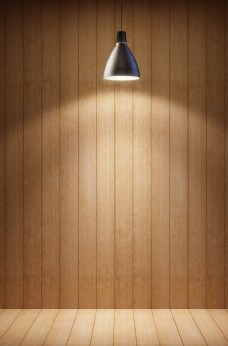 壁灯灯光木地板墙壁背景