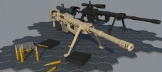 草图大师模型M200狙击步枪