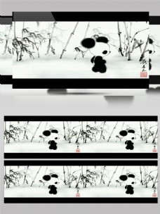 中国可爱熊猫高清视频素材