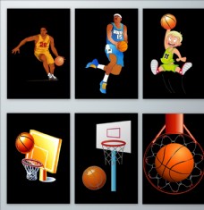 免抠篮球体育运动png元素